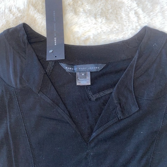 Marc by Marc Jacobs NEW WITH TAGS black novelty top size M - Picture 3 of 4